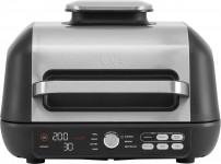 Ninja Foodi Max Pro Grill & Hot Air Fryer [AG651EU] 7 Preparation Functions 2 Grill Plates 3.8L Silver/Black