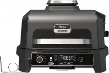 Ninja Woodfire Pro XL Electric Grill, Large 4-in-1 Outdoor Grill with Smoker & Hot Air Fryer with Smart Cook System (OG850EU)