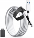 Tiergrade Link Cable 3 m Compatible with Meta Quest 3/Quest 2/Pro, PICO4/Pro (TG-VRKabel-3M-weiß)