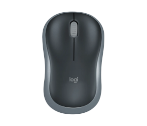 Logitech M185 Wireless Mouse, 2.4 GHz USB Receiver, PC / Mac - Gray