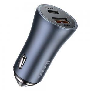 Baseus Golden Contactor Pro fast car charger USB-C / USB 40 W Power (CCJD-0G)