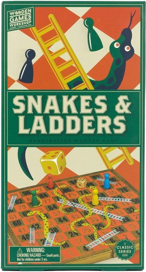 Brain Games Wooden Games Workshp - Snakes & Ladders (EN)