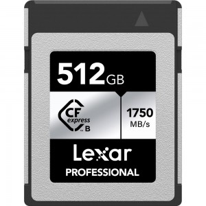 Lexar Professional CFexpress Type B Card Silver Series 512GB R1750/W1300 (LCXEXSL512G-RNENG)