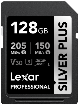 Lexar SDXC Professional SILVER Plus 1066x UHS-I/U3/A2/4K R205/W150 (V30) 128GB (LSDSIPL128G-BNNNG)