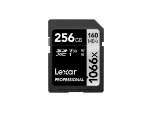 Lexar Pro 1066x SDXC U3 (V30) UHS-I R160/W120 256GB (LSD1066256G-BNNNG)