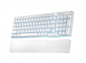 Royal Kludge RK96 White Wireless Mechanical Keyboard | 90%, Hot-swap, RGB, Blue Switches, US