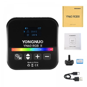 Yongnuo YN60 RGB II LED lamp – WB (2500 K – 9900 K) black