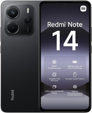 Xiaomi Redmi Note 14 4G 6GB RAM 128GB Midnight Black