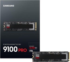 Samsung 9100 PRO Series NVMe SSD, PCIe 5.0 M.2 Type 2280 - 1TB (MZ-VAP1T0BW)