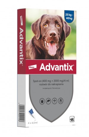 Advantix  - parasite drops for dogs L - 4 x 4 ml