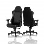 noblechairs HERO Real Leather Gaming Chair - Black/Black (NBL-HRO-RL-BLA)