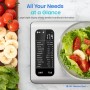 Cosori Digital Kitchen Scales with Nutrition Calculation, App Tracking 19 Nutrients, Calorie Data Analysis, 5 kg Stainless Steel Food Scale