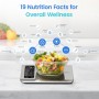 Cosori Digital Kitchen Scales with Nutrition Calculation, App Tracking 19 Nutrients, Calorie Data Analysis, 5 kg Stainless Steel Food Scale