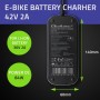 Qoltec Charger for ebike Bosch 36V 42V 2A Bosch plug (50762)