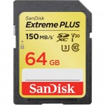 SanDisk Extreme Plus SDXC 64GB 150MB V30 U3 (SDSDXW6-064G-GNCIN