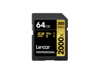 Lexar Professional 2000x SDXC UHS-II 64GB 300MB/s read 260MB/s write (LSD2000064G-BNNNG)