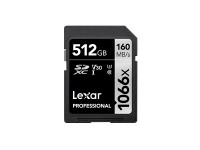 Lexar Professional 1066x SDXC 512GB UHS-I Card SILVER Series R160/W120 Class 10, U3, V30 (LSD1066512G-BNNNG)