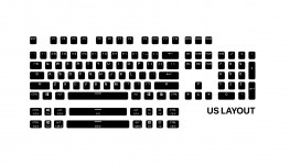 SteelSeries PrismCaps Universal Double Shot PBT Keycaps Black US (60200)SteelSeries PrismCaps Universal Double Shot PBT Keycaps Black US (60200)
