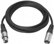 Vivolink XLR M/F cable 5m Black (PROAUDXLRMF5)