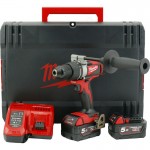 Milwaukee Tools M18 BLDD2-502X 2x 5.0Ah Batteries + Charger + Case