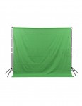 GlareOne Green Screen - Green Fabric Backdrop 3x3 m