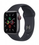 Apple Watch SE GPS + Cellular 40mm Space Grey Aluminium Case with Midnight Sport Band - Regular MKR23EL/A