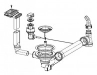 Franke Ventilis 3½ ar PopUp Vadību (112.0006.331)