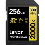 Lexar Professional 2000x SDHC UHS-II 256GB 300MB/s read 260MB/s write (LSD2000256G-BNNNG)