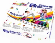 Rainbow Colours Giant Piano Mat 180cm