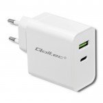 Qoltec Charger 45W USB type-C PD USB White (51718)