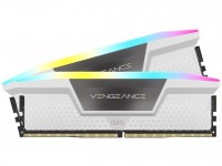 Corsair VENGEANCE RGB 32GB (2x16GB) DDR5 DRAM 5200MHz CL40 Memory Kit - White (CMH32GX5M2B5200C40W)