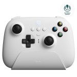 8Bitdo Ultimate 2.4G Wireless Controller, Hall Effect Joystick Update, Gaming Controller with Charging Dock for PC, Android, Steam Deck (White)