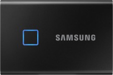 Samsung T7 Touch Portable SSD 2TB USB 3.2 Gen.2 External SSD Metallic Black (MU-PC2T0K/WW)