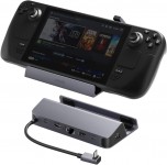 Anker Charging Station for Steam Deck/ROG Ally USB-C Hub with HDMI 4K@60Hz Ethernet 1Gbps 2 USB-A Ports and 1 USB-C Port (A83S1)