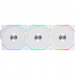Lian Li UNI FAN TL Wireless Fans, ARGB, PWM, 3-Pack – Reverse Blade, 120 mm, White (12RTL1W3W)