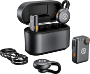 Hollyland LARK M2S Combo Wireless Lavalier Microphone Combo (Space Gray)