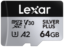 Lexar microSDXC Silver Plus 1066x UHS-I/U3/A2/4K R205/W100 (V30) 64GB (LMSSIPL064G-BNANG)