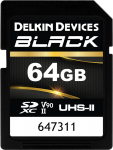 Delkin SD BLACK Rugged UHS-II (V90) R300/W250 64GB (new)