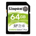 Kingston SDXC 64GB Canvas Select Plus Class 10 UHS-I 100MB/s (SDS2/64GB)