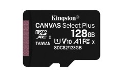 Kingston Technology Canvas 128GB microSDXC R100/W85 V10 Atmiņas Karte (SDCS2/128GBSP)