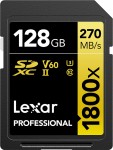 Lexar Professional 1800x SDXC 128GB U3 (V60) UHS-II R270/W180 (LSD1800128G-BNNNG)