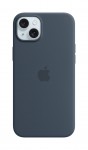 Apple iPhone 15 Silicone Case with MagSafe Storm Blue MT0N3