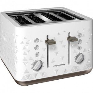 Morphy Richards Prism Four-Slice Toaster - White (248102)
