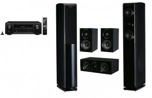 Denon AVR-X520BT + Wharfedale Obsidian 600 HCP Set 5.0 Black