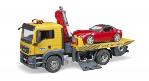 Bruder TGS Tow Truck with Roadster (03750)