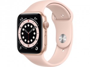 Apple Watch Series 6 44mm GPS Gold Aluminium Case with Sport Band Pink Sand M00E3EL