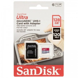 SanDisk Ultra microSDXC 128GB 120MB/s UHS-I (SDSQUA4-128G-GN6IA)