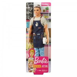 Mattel Doll Barbie Career Ken Barista (FXP01/FXP03)