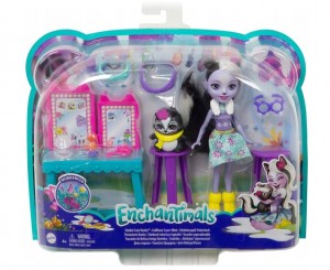 Mattel Enchantimals Stinkin Cute Vanity and Dolls (GJX32/GJX34)