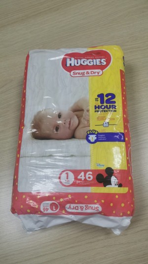 Huggies Snug & Dry - 46 pieces, Size 1 - Disney Mickey Mouse